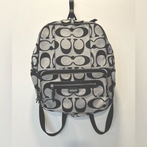 COACH Fabric BACKPACK- Excellent Used Condition-with 2 Original Key tags